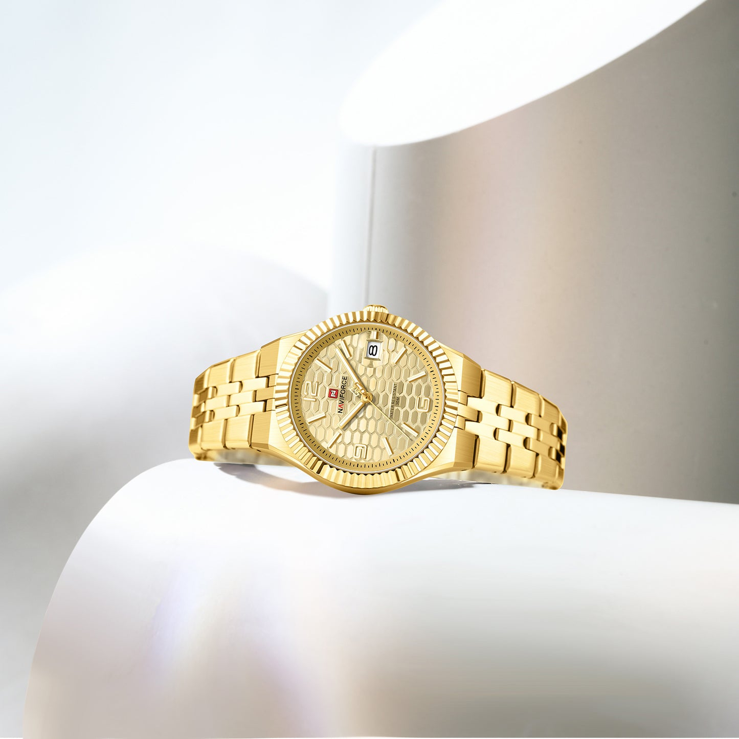 Reloj Naviforce Mujer Original Dorado NF5079-DODO