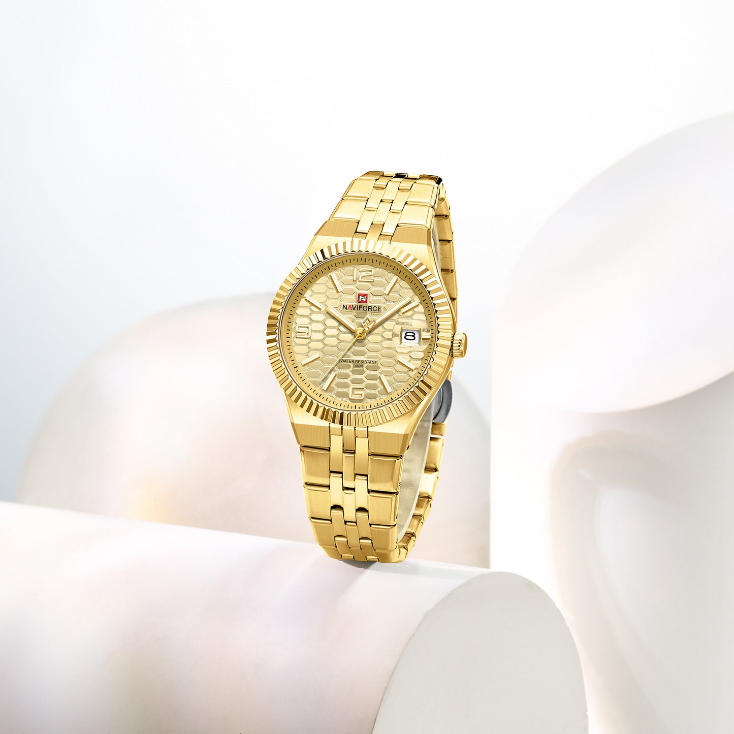 Reloj Naviforce Mujer Original Dorado NF5079-DODO