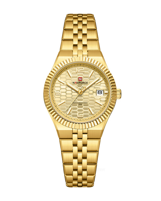 Reloj Naviforce Mujer Original Dorado NF5079-DODO