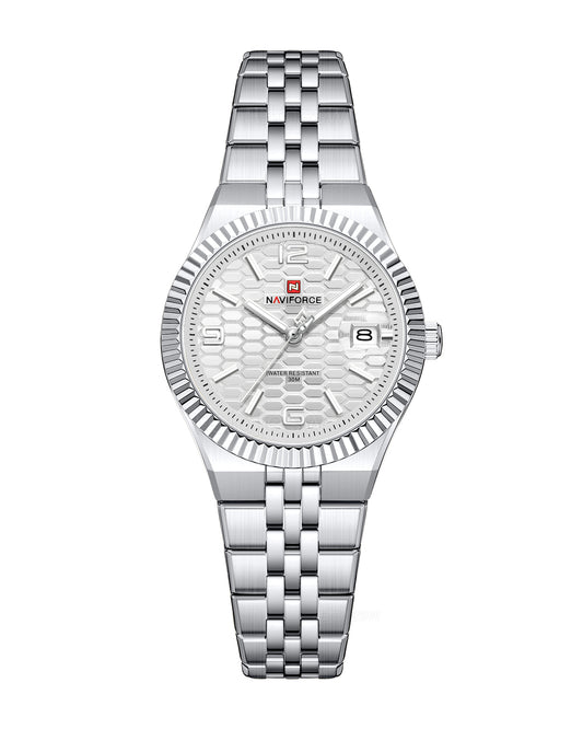 Reloj Naviforce Mujer Original Plateado NF5079-PLPL