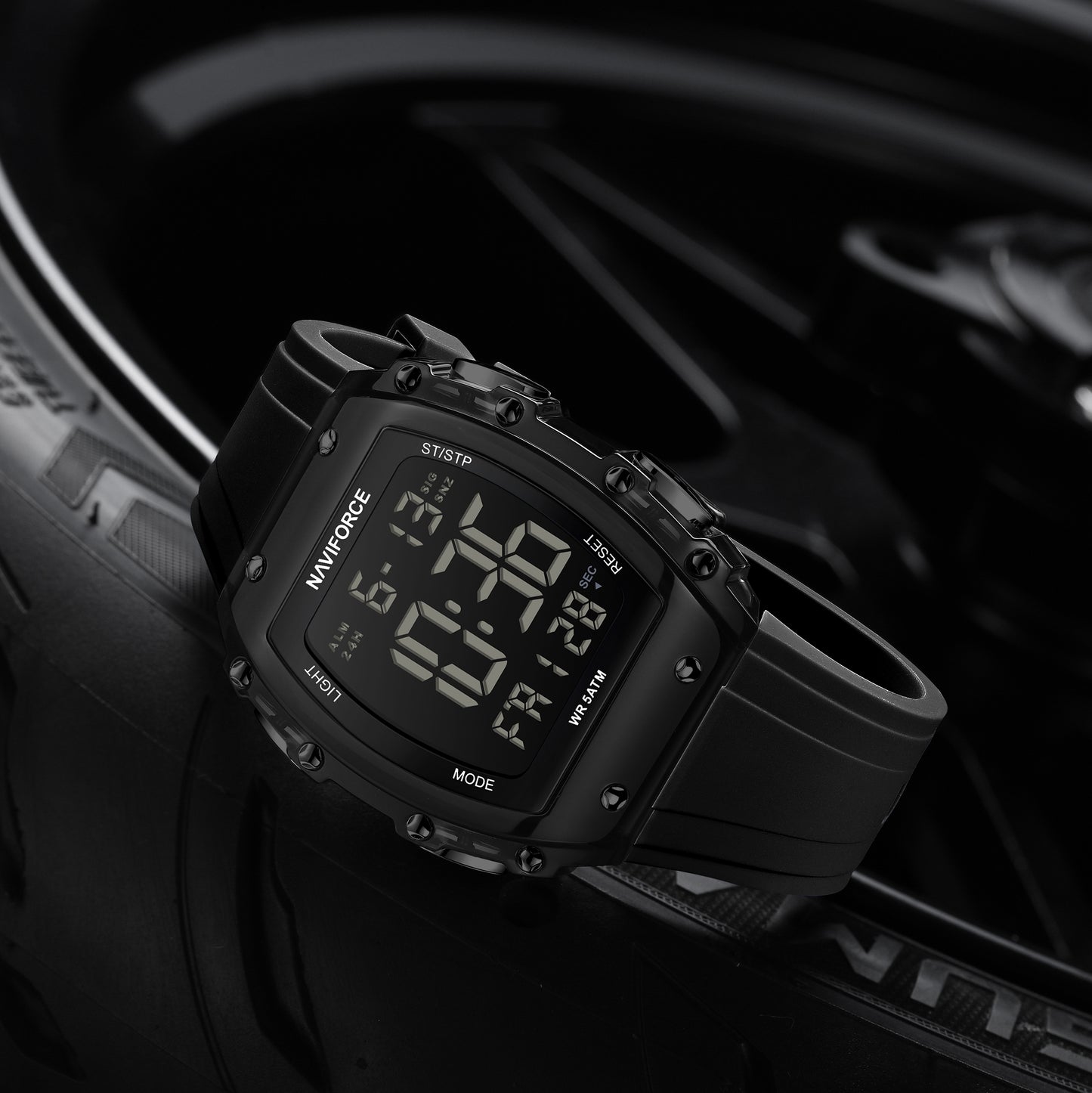 Reloj Naviforce Hombre Original Negro NF6107-NENE