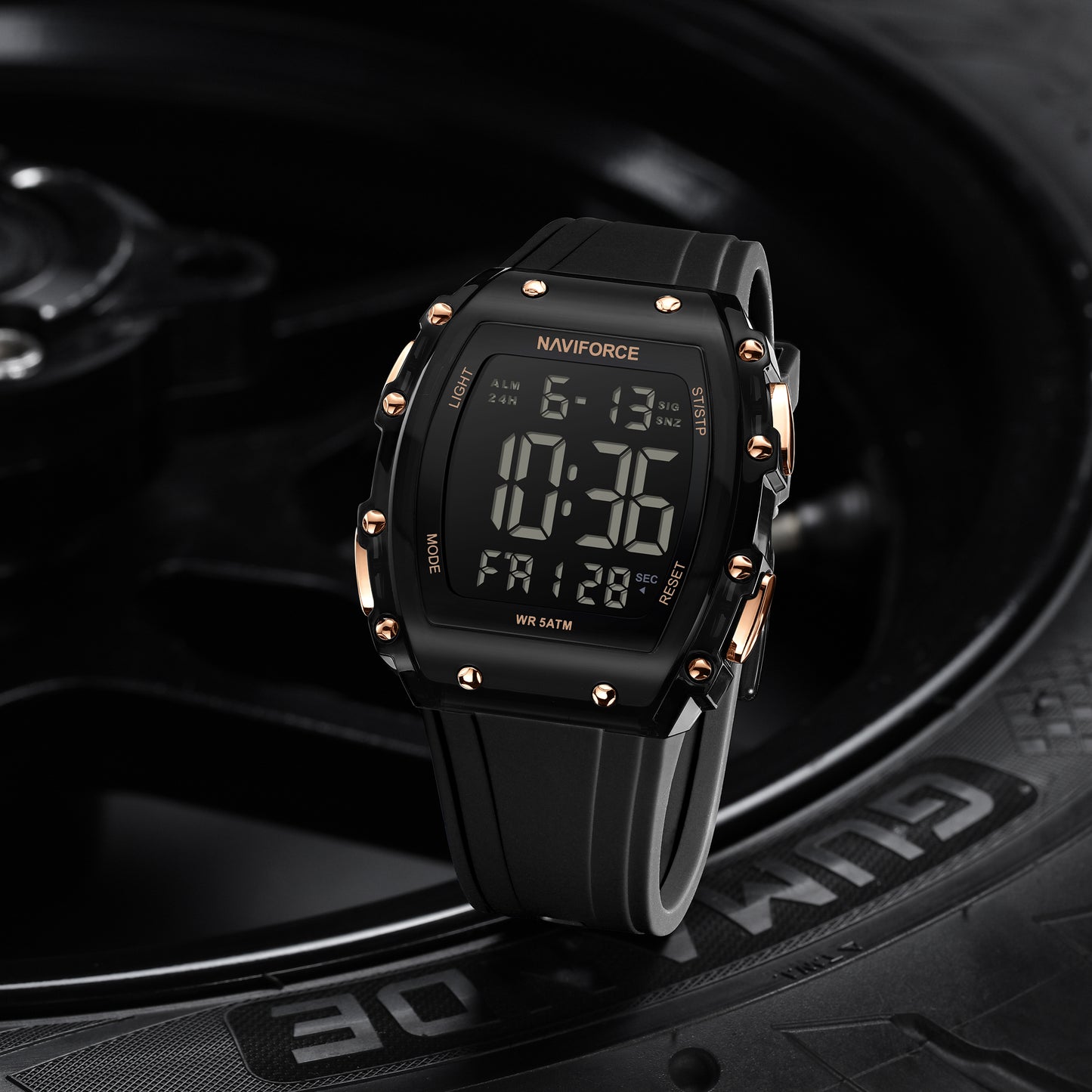 Reloj Naviforce Hombre Negro NF6107-NEOR