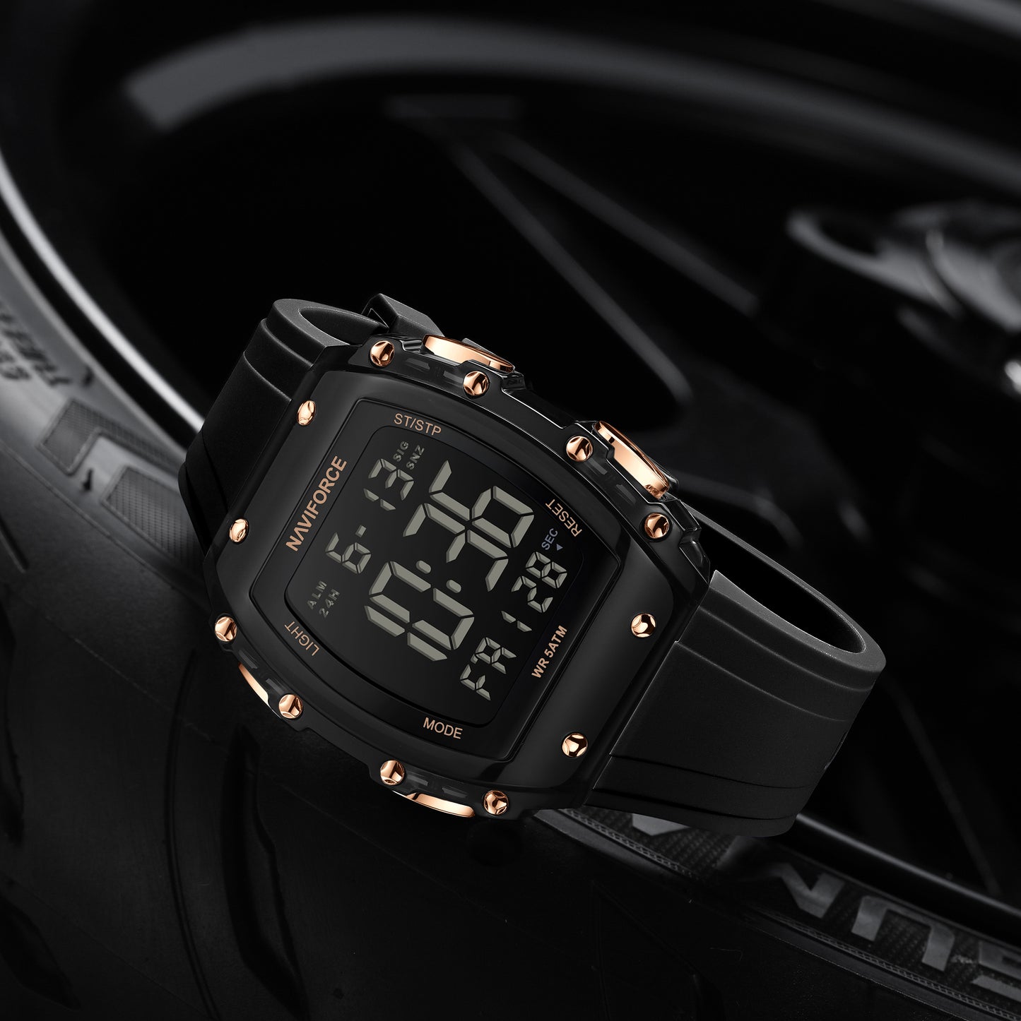 Reloj Naviforce Hombre Negro NF6107-NEOR