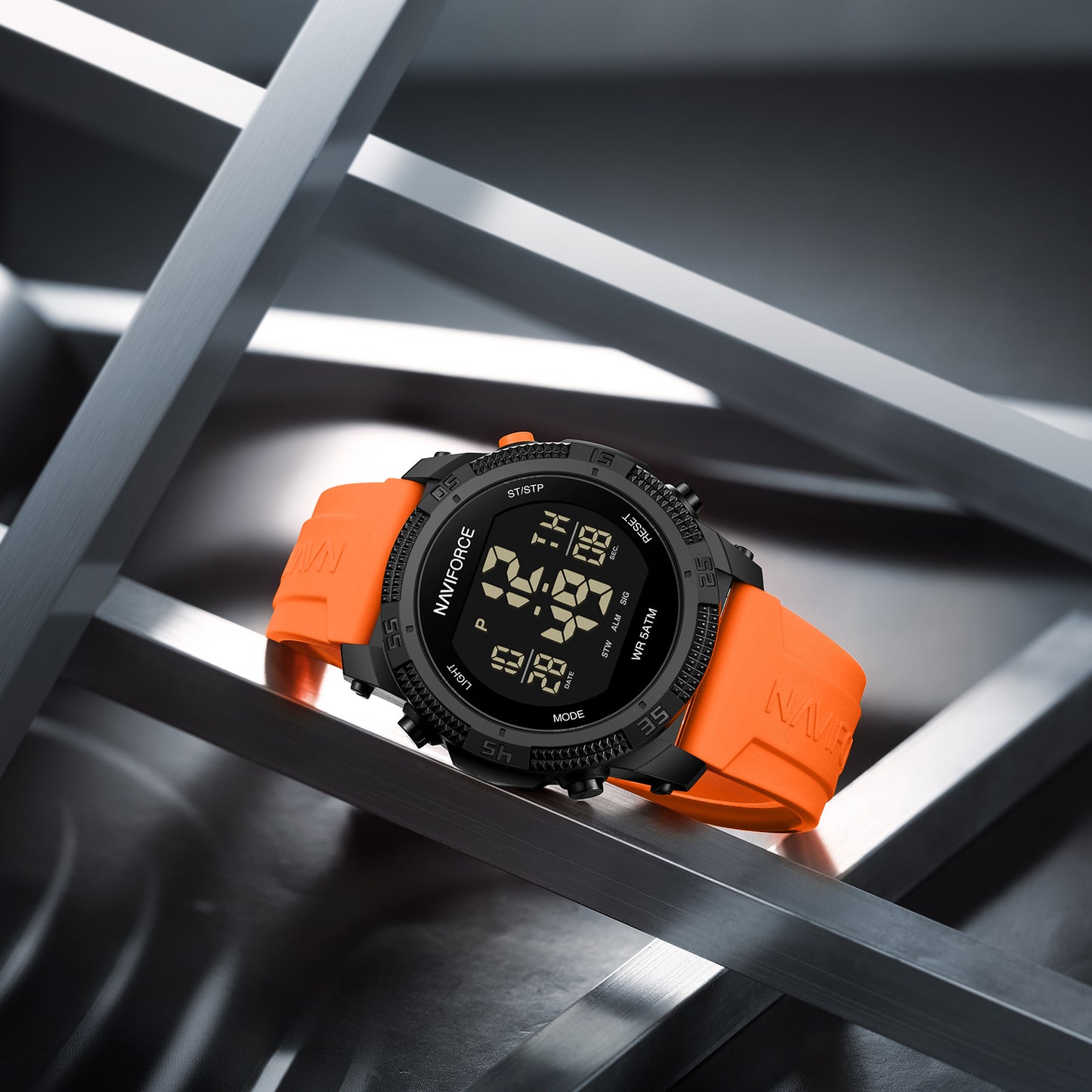 Reloj Naviforce Hombre Naranja Negro NF7104-NA