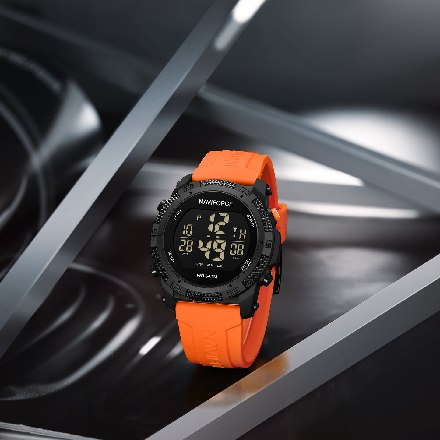 Reloj Naviforce Hombre Naranja Negro NF7104-NA