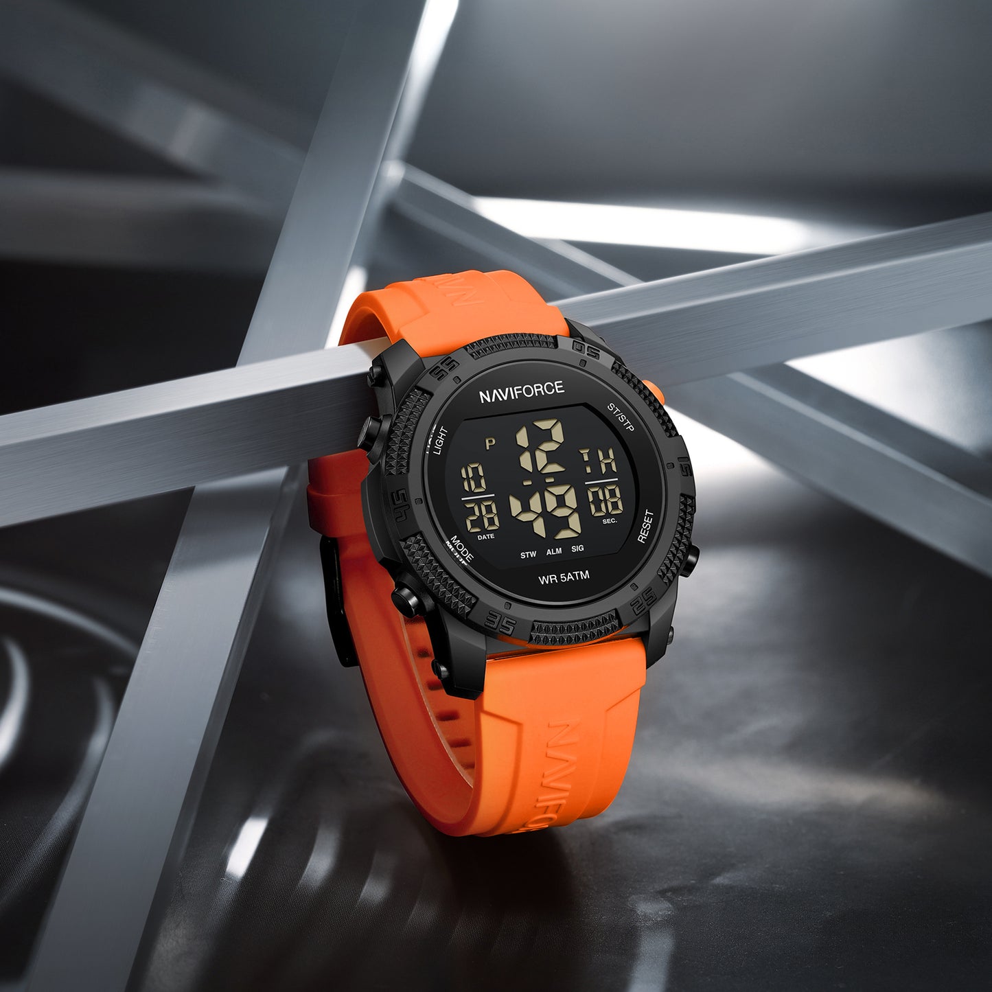 Reloj Naviforce Hombre Naranja Negro NF7104-NA