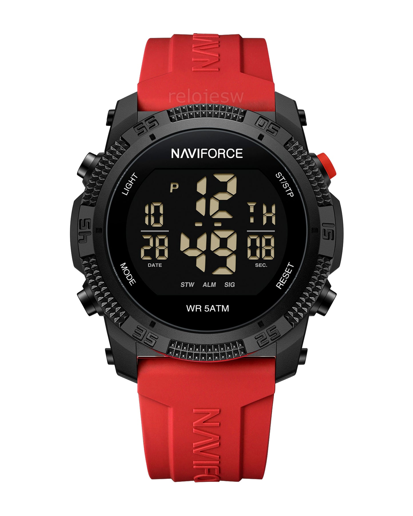 Reloj Naviforce Hombre Rojo Negro NF7104-RO