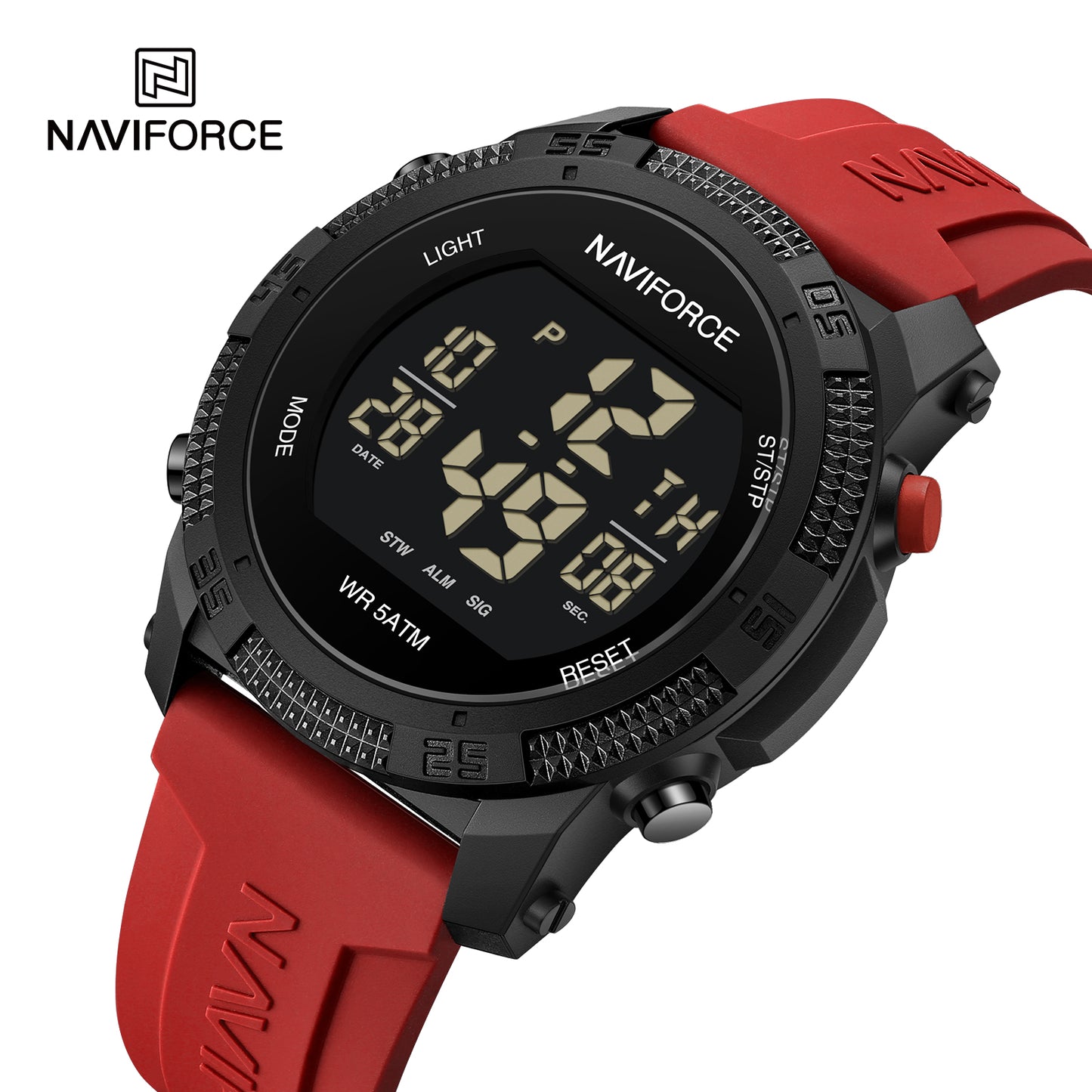 Reloj Naviforce Hombre Rojo Negro NF7104-RO