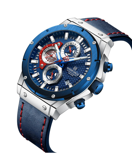 Reloj Naviforce Hombre NF8027L Azul Plateado