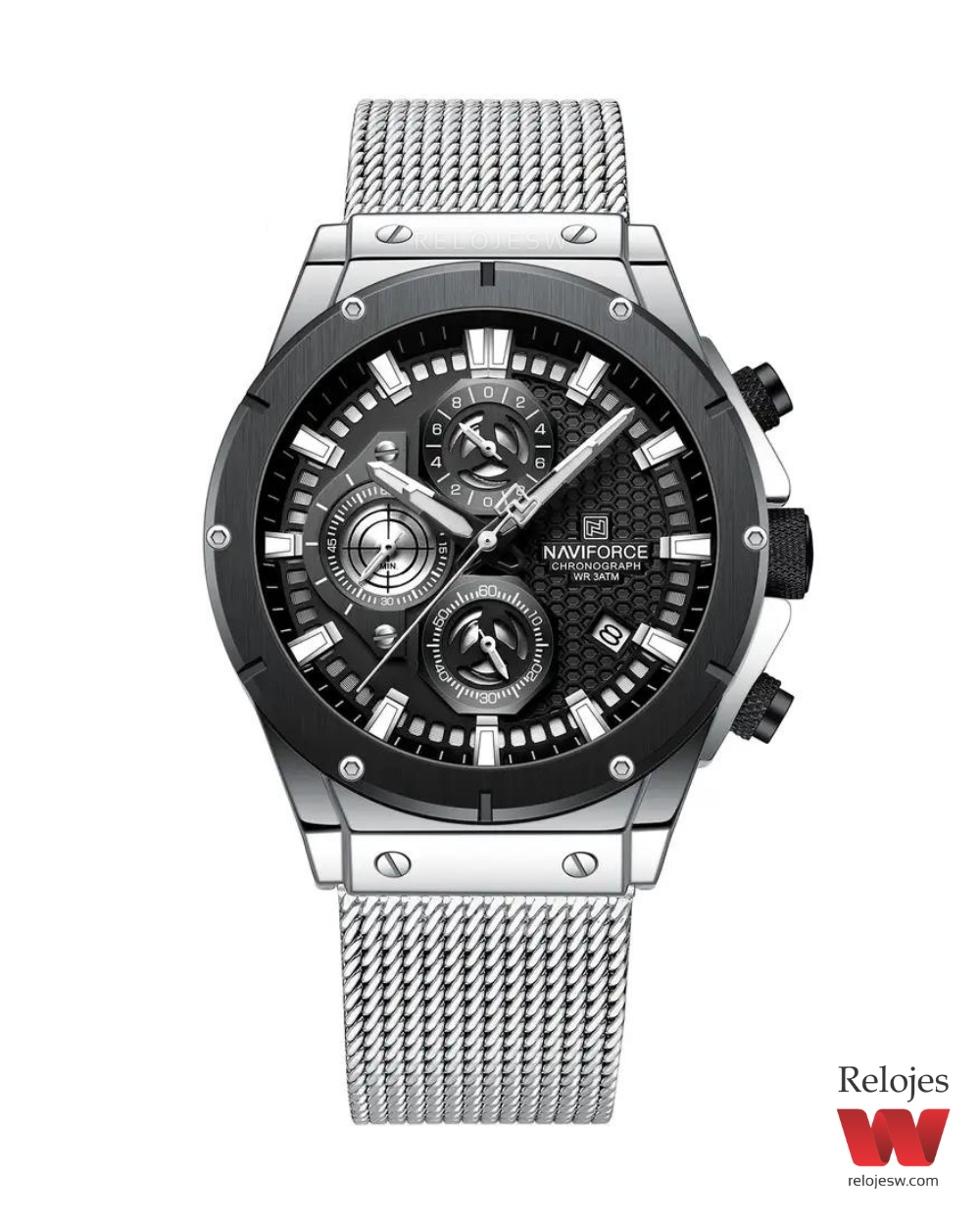 Reloj Naviforce Hombre NF8027S Plateado Negro