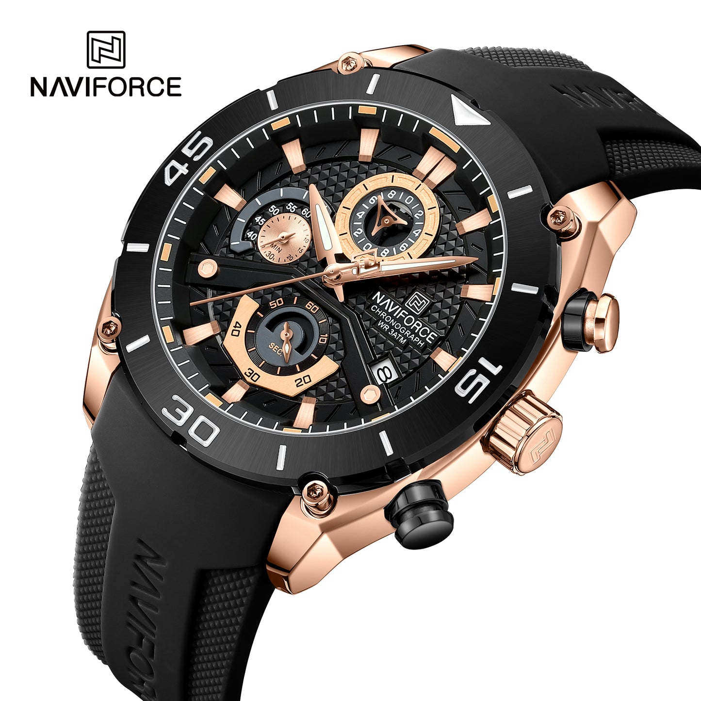 Reloj Naviforce Hombre Negro NF8038-NEOR