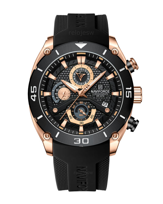 Reloj Naviforce Hombre Negro NF8038-NEOR