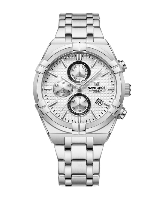 Reloj Naviforce Hombre Plateado NF8042-PLPL