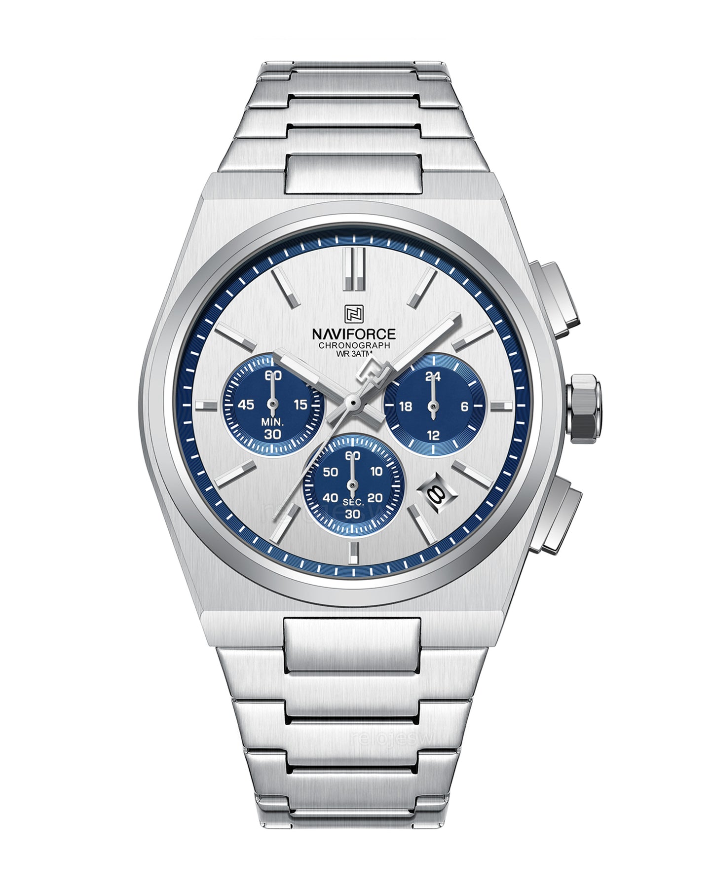 Reloj Naviforce Hombre Plateado NF8048G-PLAZ