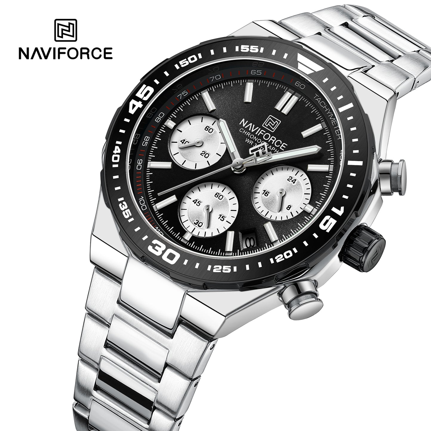 Reloj Naviforce Hombre Plateado NF8049-PLNE