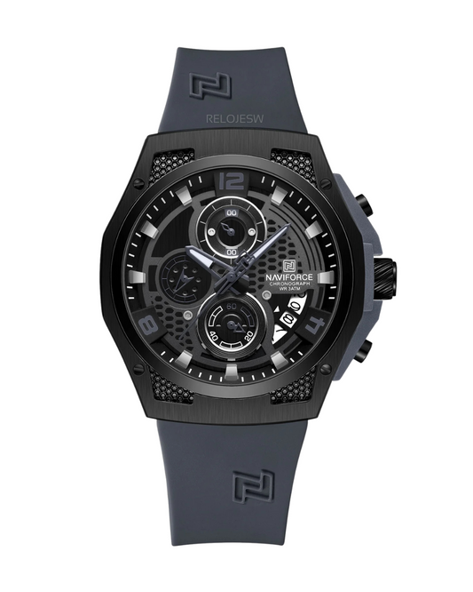 Reloj Naviforce Hombre Gris Negro NF8051-GR