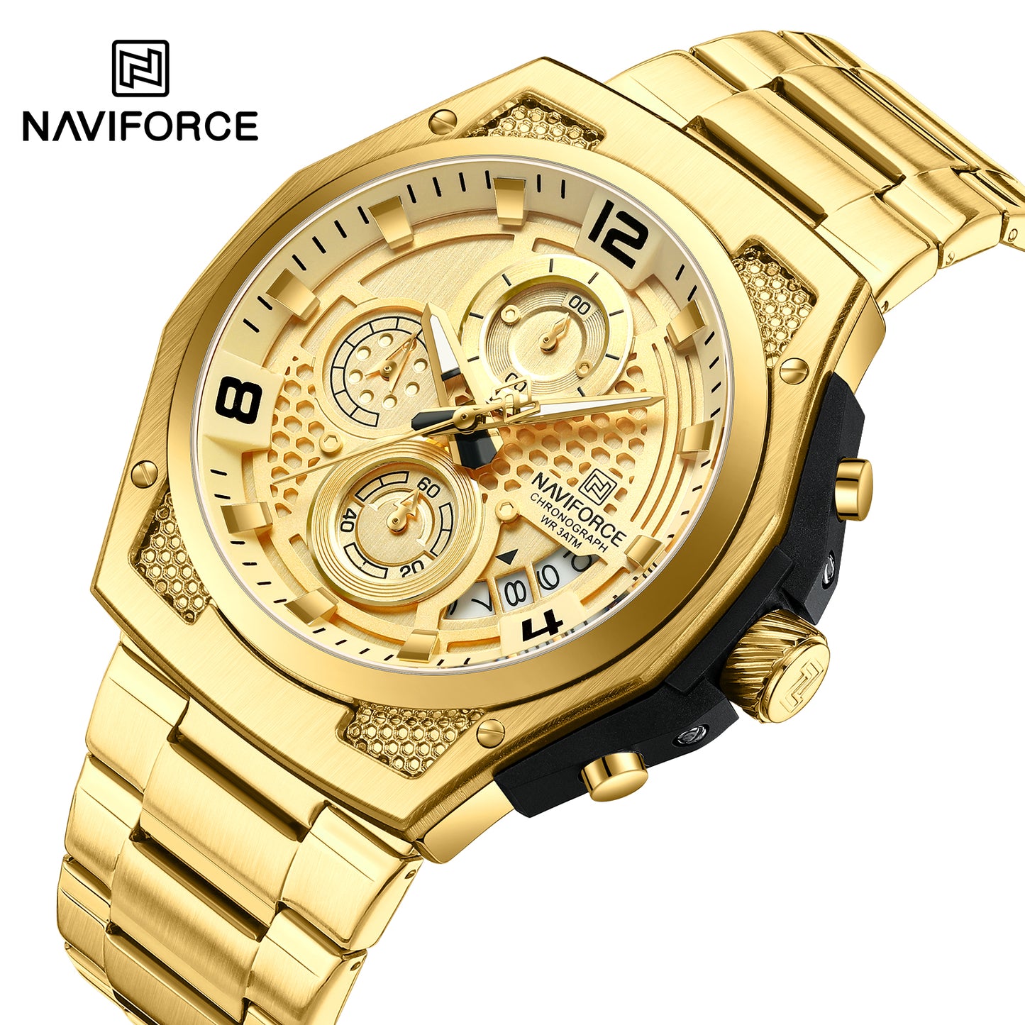 Reloj Naviforce Hombre Dorado NF8051S-DO