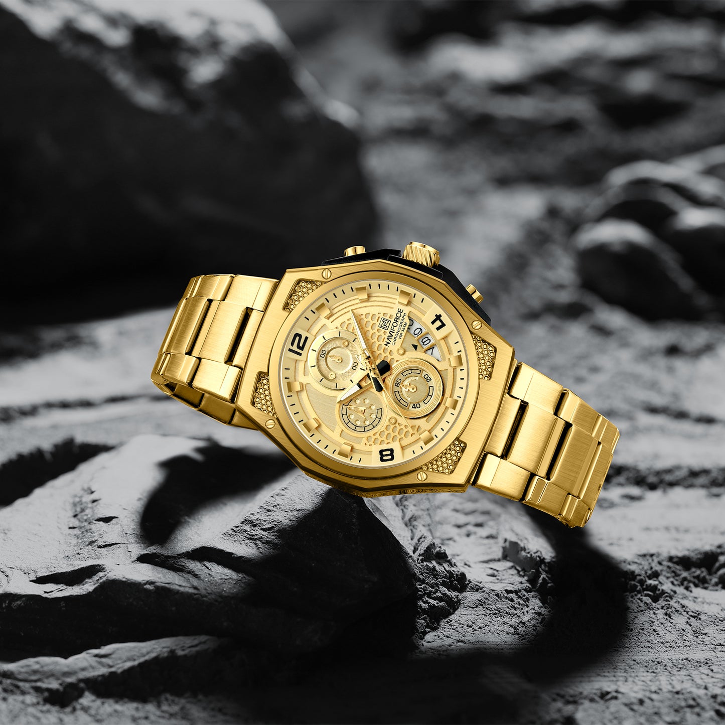 Reloj Naviforce Hombre Dorado NF8051S-DO