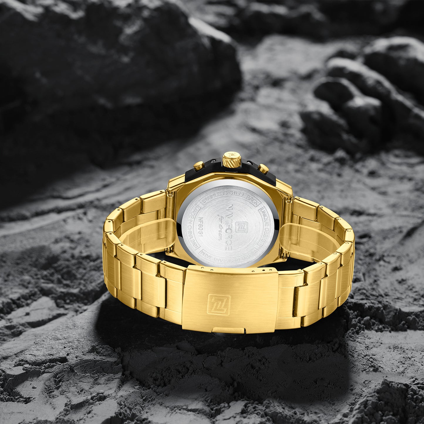 Reloj Naviforce Hombre Dorado NF8051S-DO