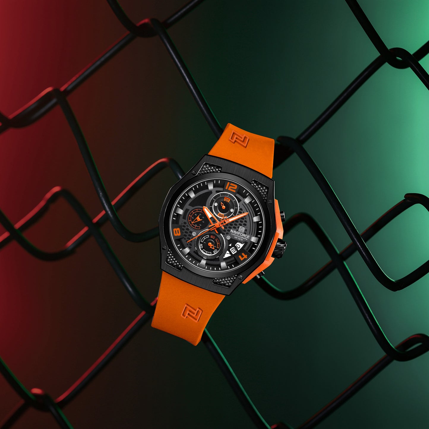 Reloj Naviforce Hombre Original Naranja NF8051T-NANE