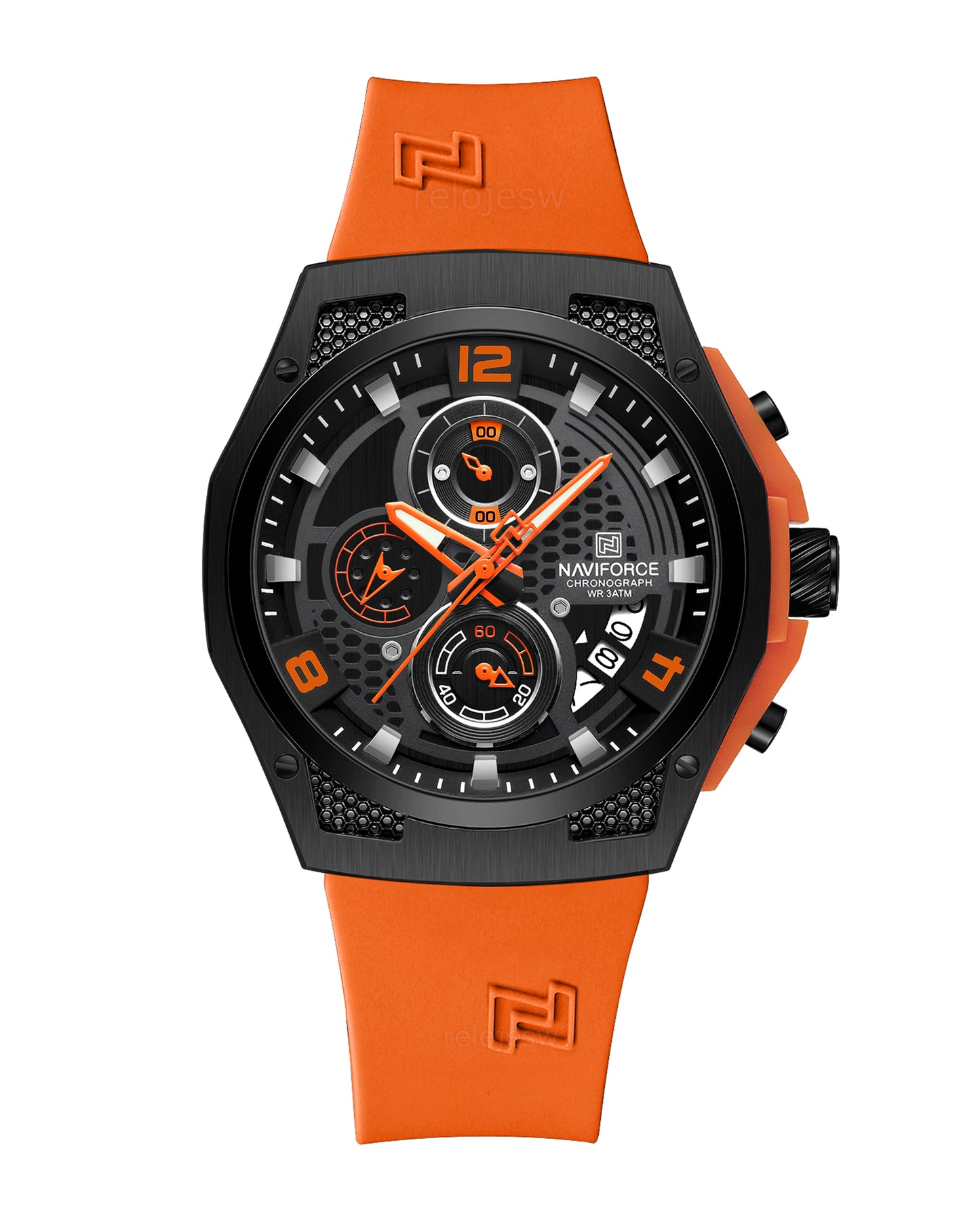 Reloj Naviforce Hombre Original Naranja NF8051T-NANE