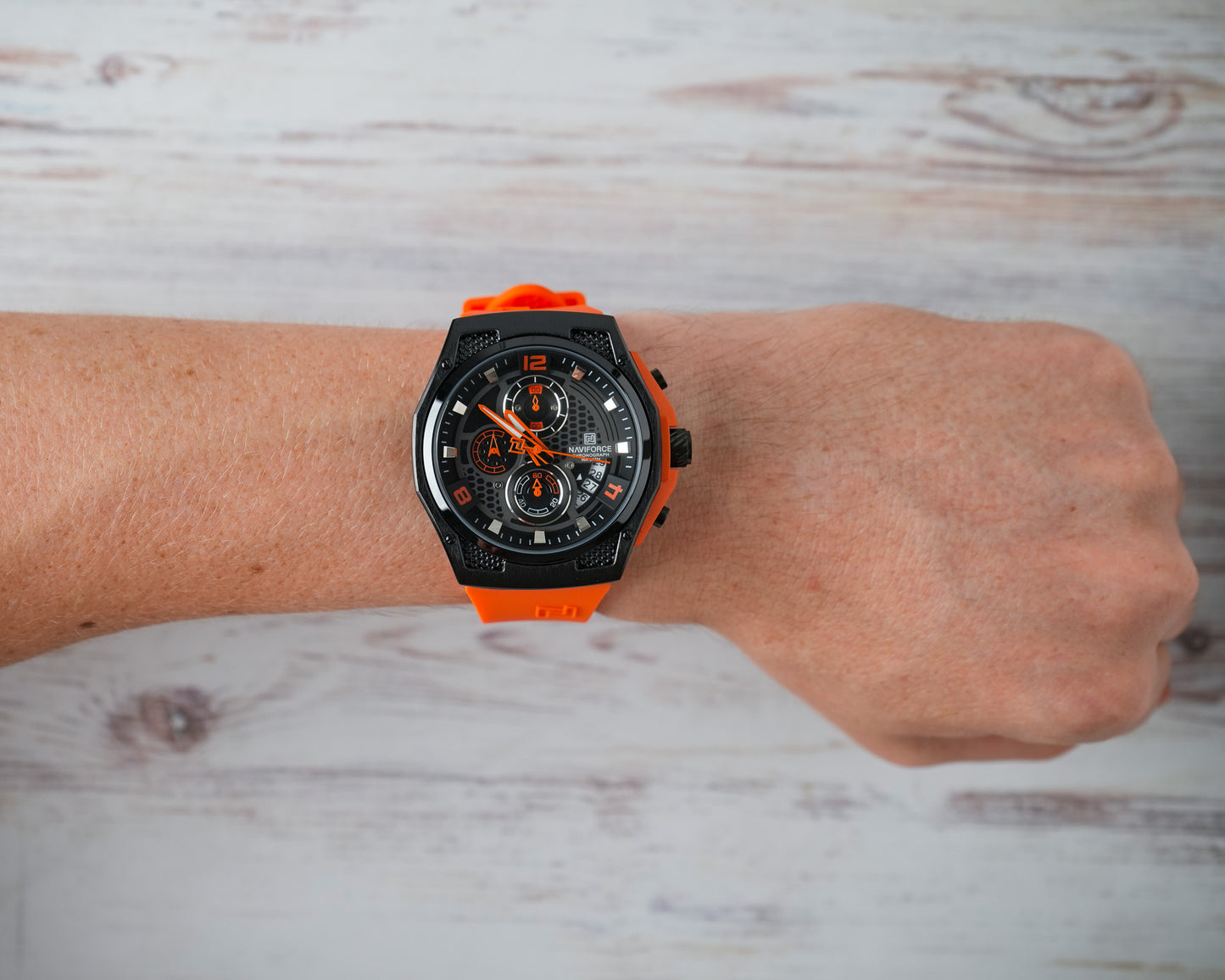 Reloj Naviforce Hombre Original Naranja NF8051T-NANE