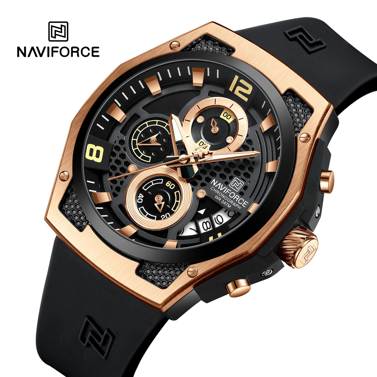 Reloj Naviforce Hombre Original Negro NF8051T-NEOR