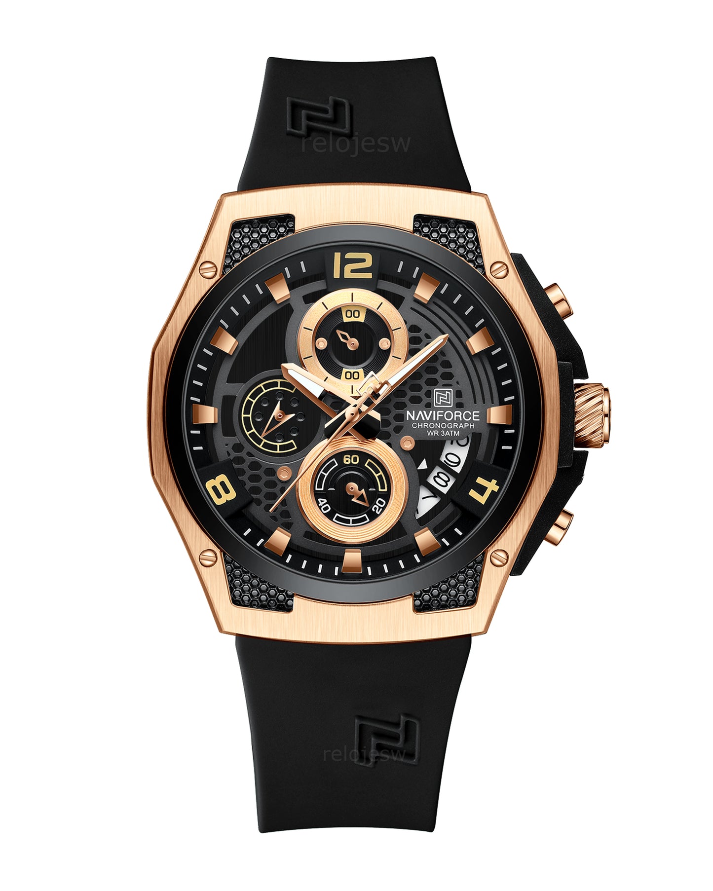 Reloj Naviforce Hombre Original Negro NF8051T-NEOR