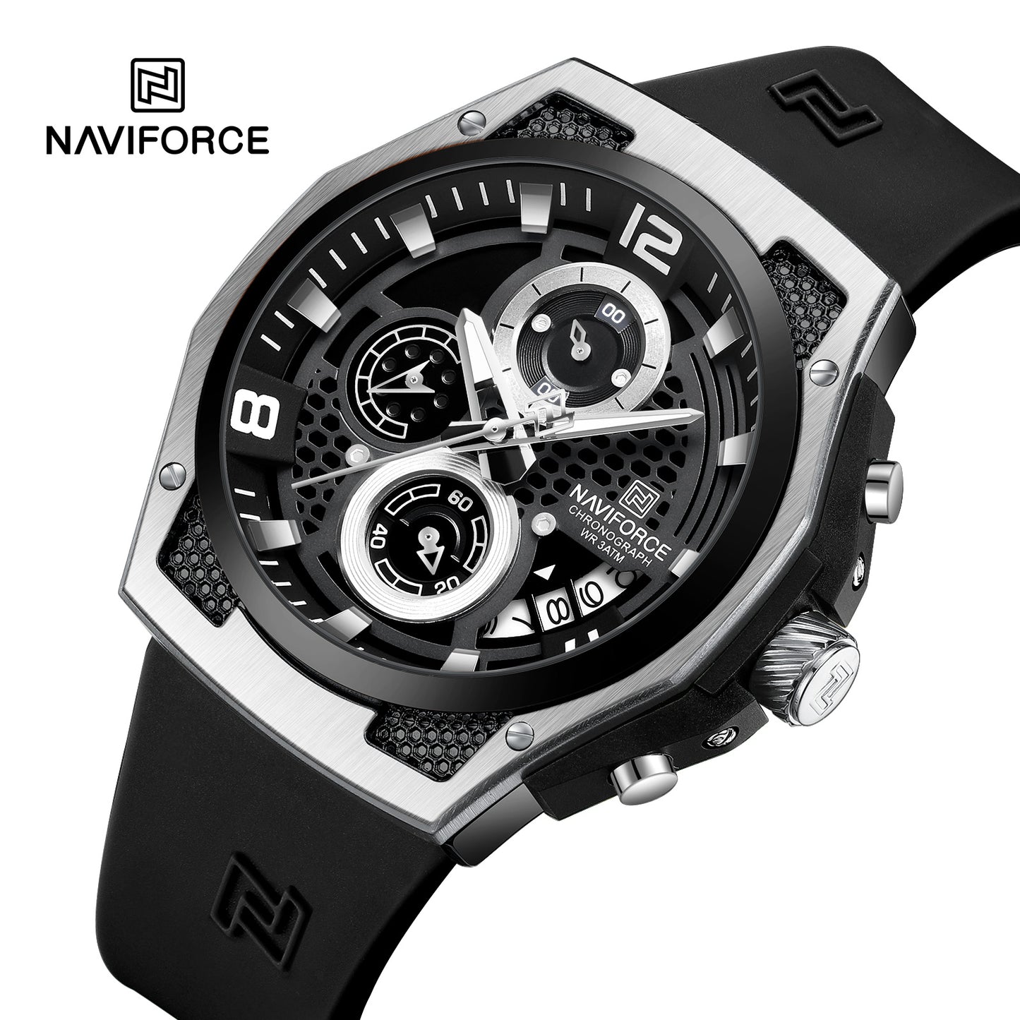 Reloj Naviforce Hombre Original Negro NF8051T-NEPL