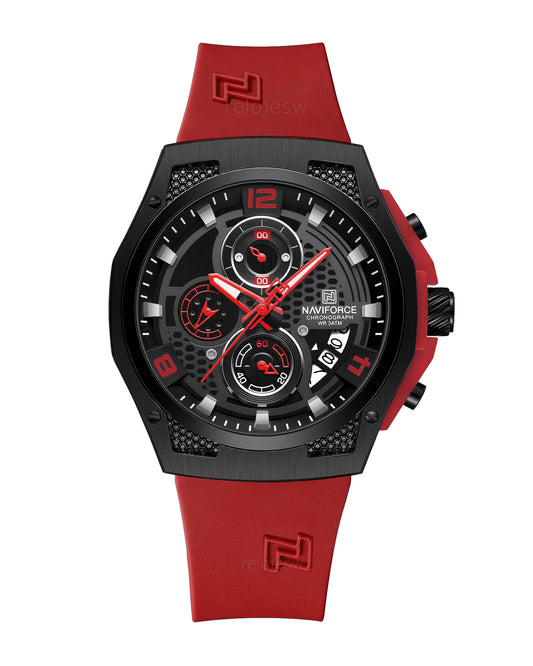 Reloj Naviforce Hombre Rojo NF8051T-RONE