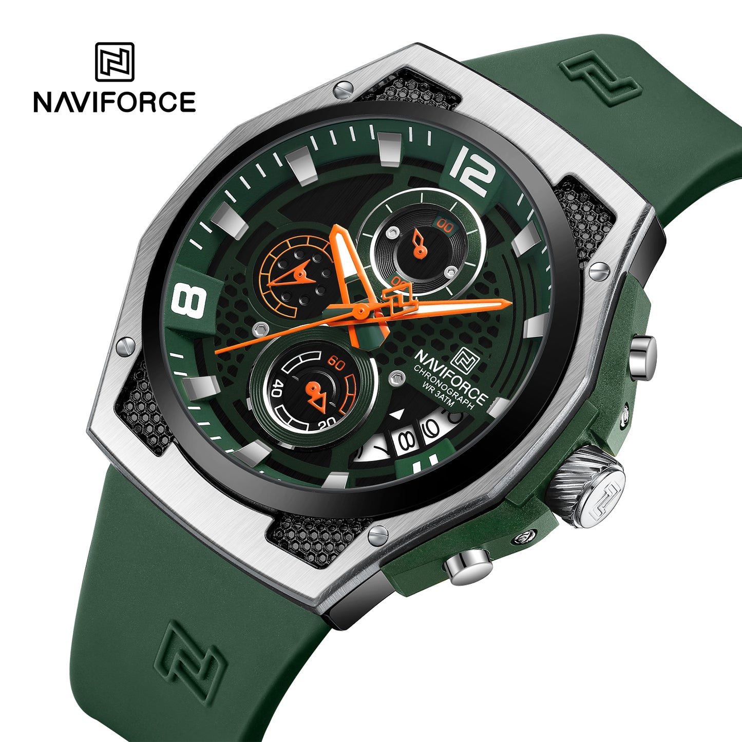 Reloj Naviforce Hombre Original Verde NF8051T-VEPL