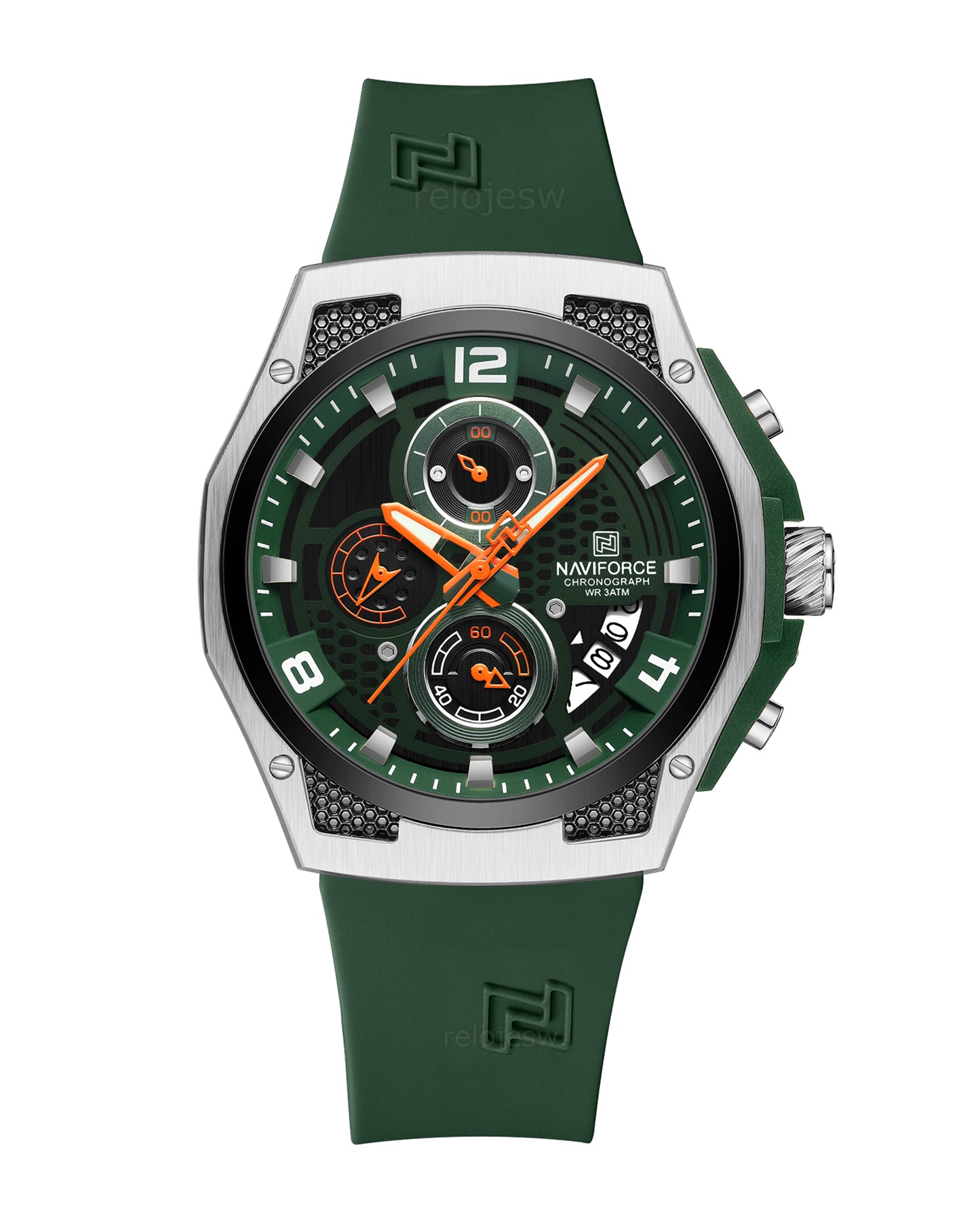 Reloj Naviforce Hombre Original Verde NF8051T-VEPL
