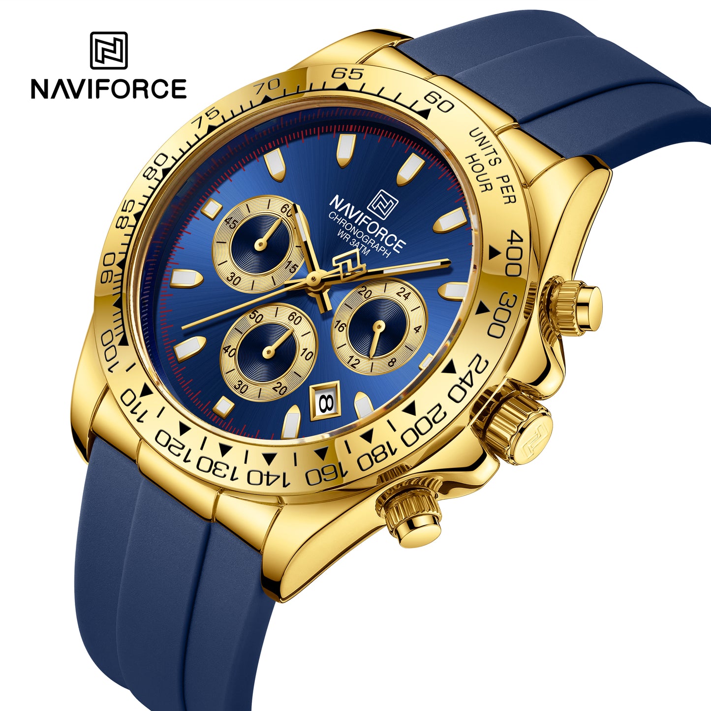 Reloj Naviforce Hombre Original Azul NF8054-AZDO