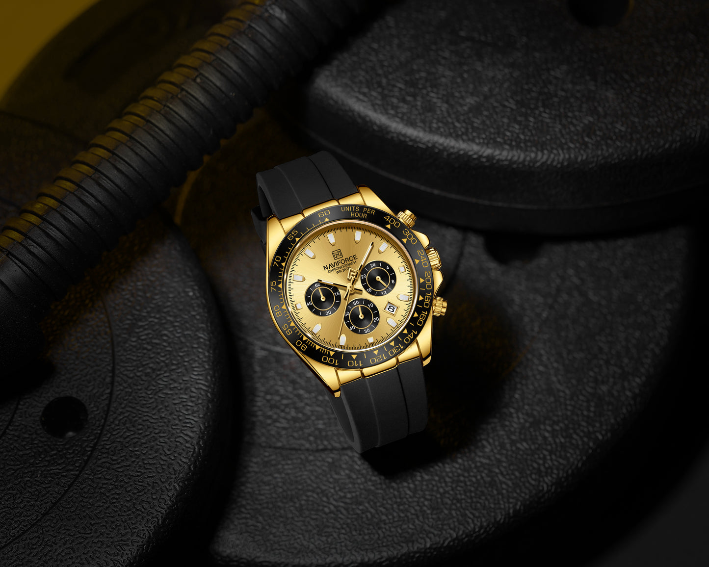 Reloj Naviforce Hombre Original Negro NF8054-NEDODO