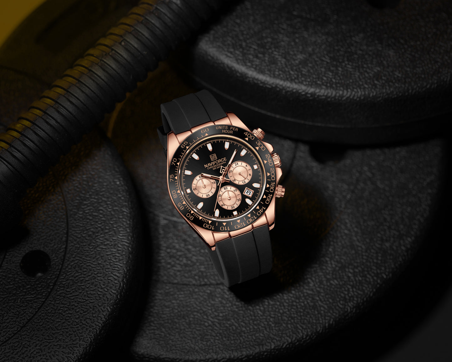Reloj Naviforce Hombre Original Negro NF8054-NEOR
