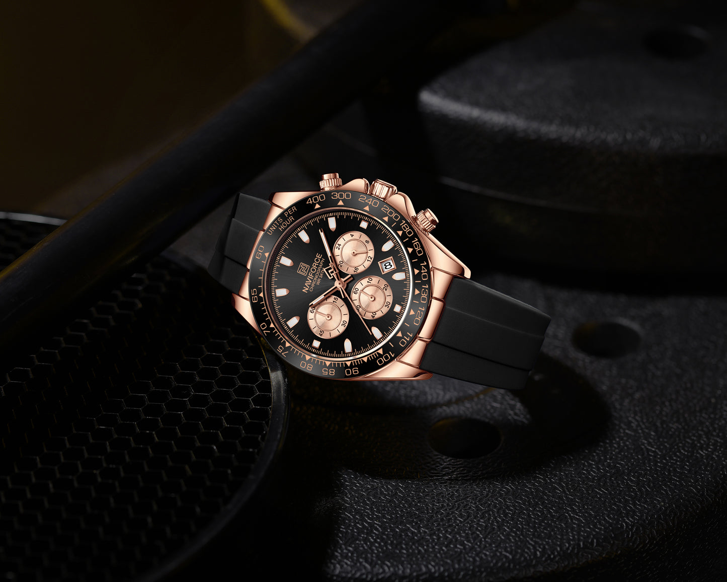 Reloj Naviforce Hombre Original Negro NF8054-NEOR