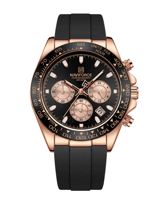Reloj Naviforce Hombre Original Negro NF8054-NEOR