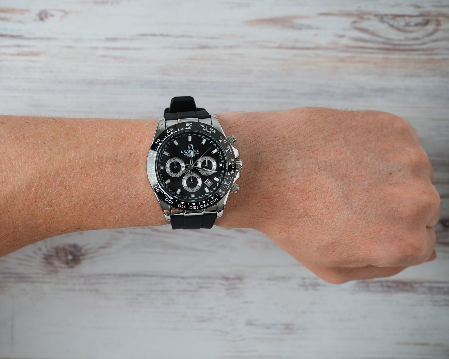 Reloj Naviforce Hombre Original Negro NF8054-NEPLNE