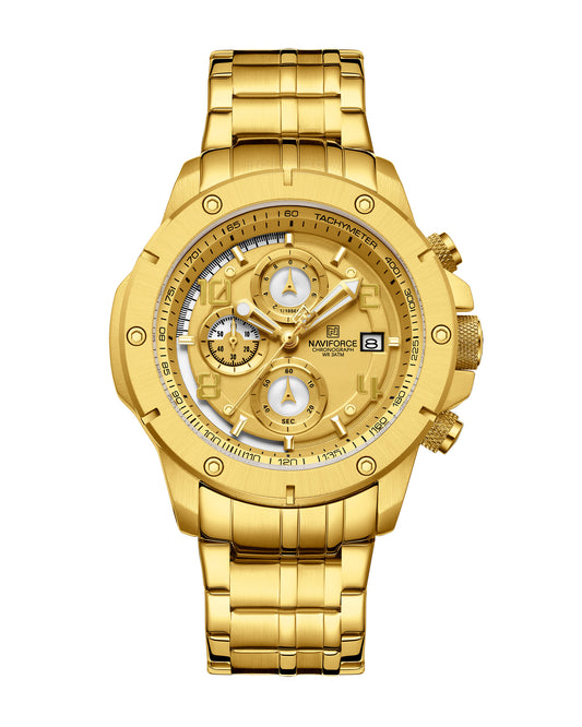Reloj Naviforce Hombre Dorado NF8056-DODO