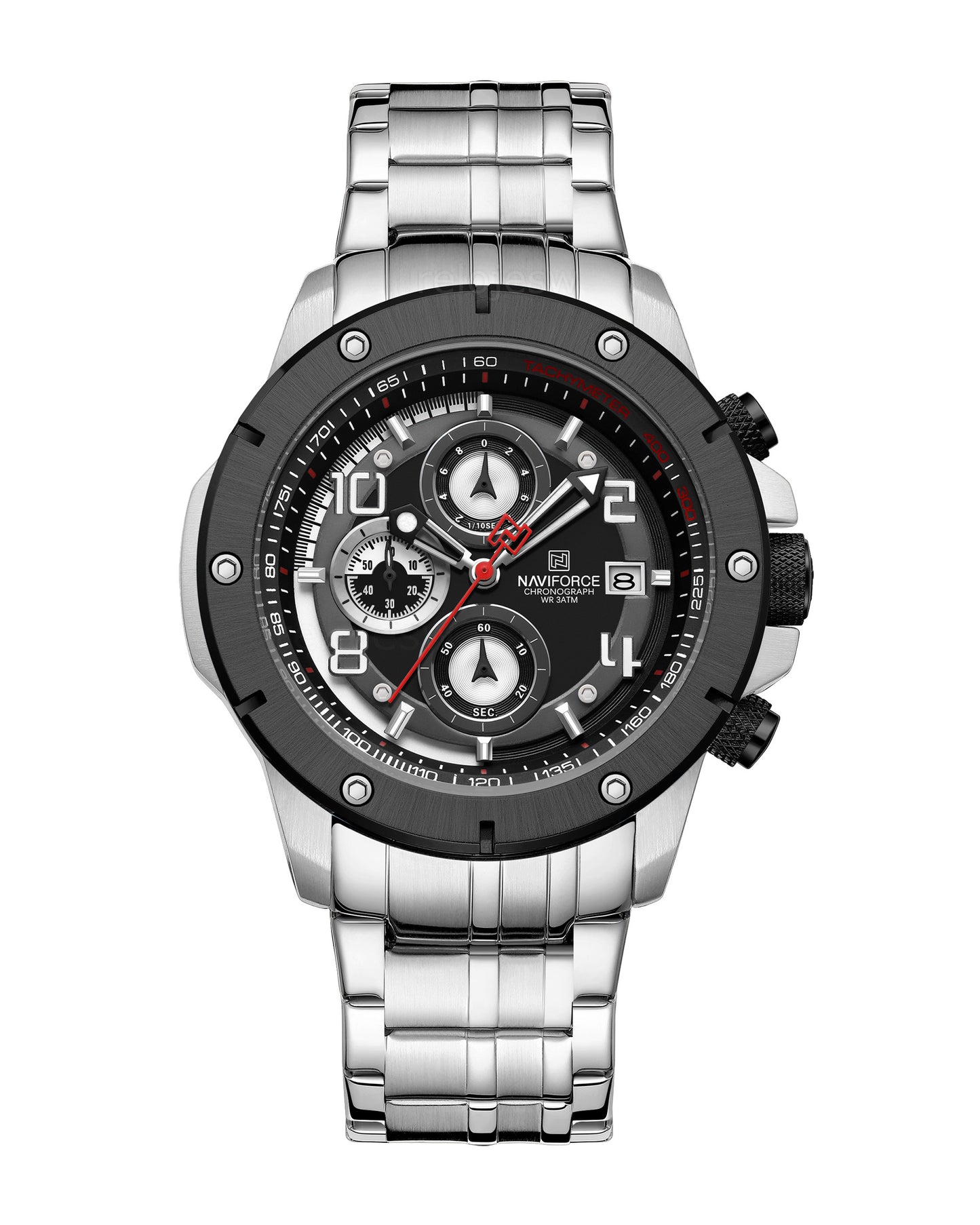 Reloj Naviforce Hombre Plateado NF8056-PLNE