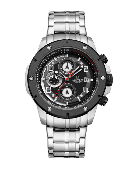Reloj Naviforce Hombre Plateado NF8056-PLNE