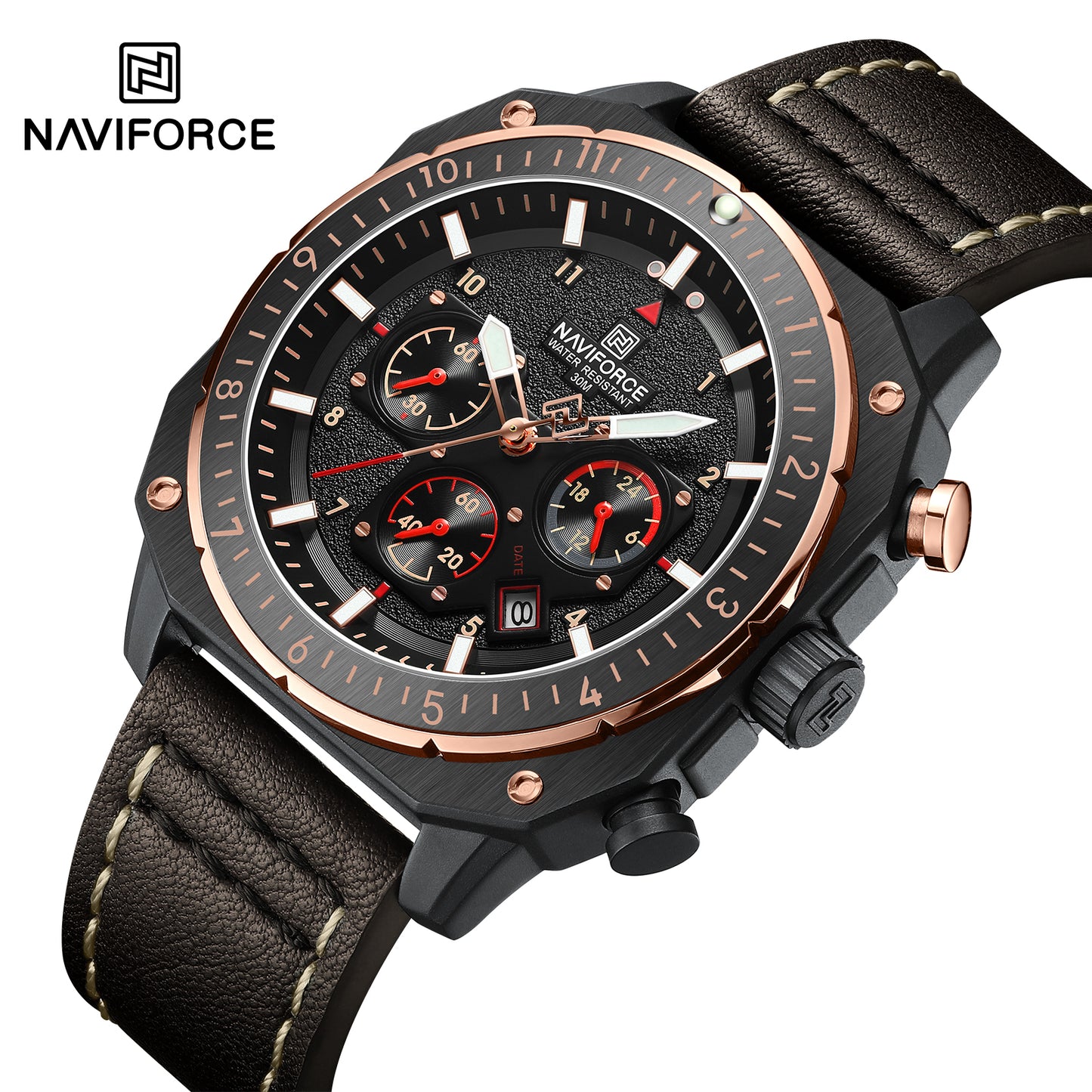 Reloj Naviforce Hombre Marrón NF8057-MANE