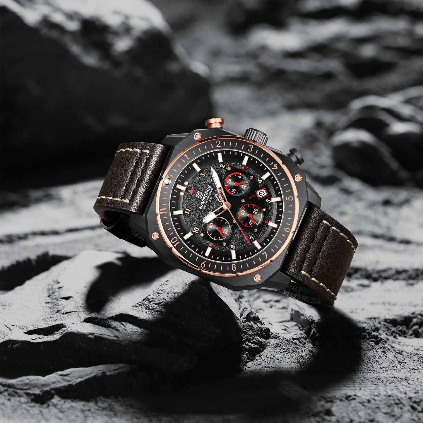 Reloj Naviforce Hombre Marrón NF8057-MANE