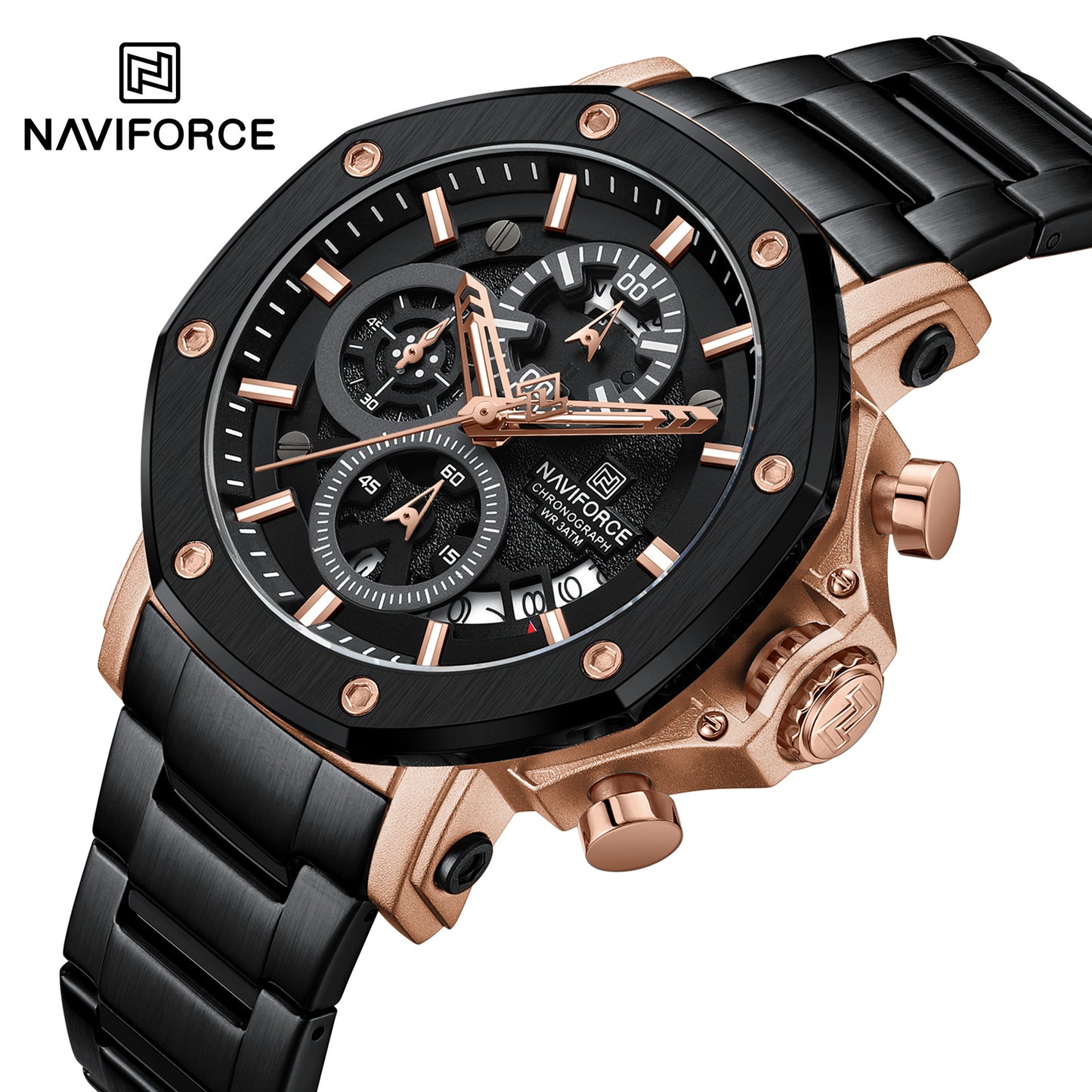 Reloj Naviforce Hombre Negro NF8065-NEOR