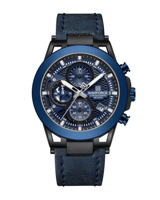 Reloj Naviforce Hombre Azul Negro NF8073-AZNE