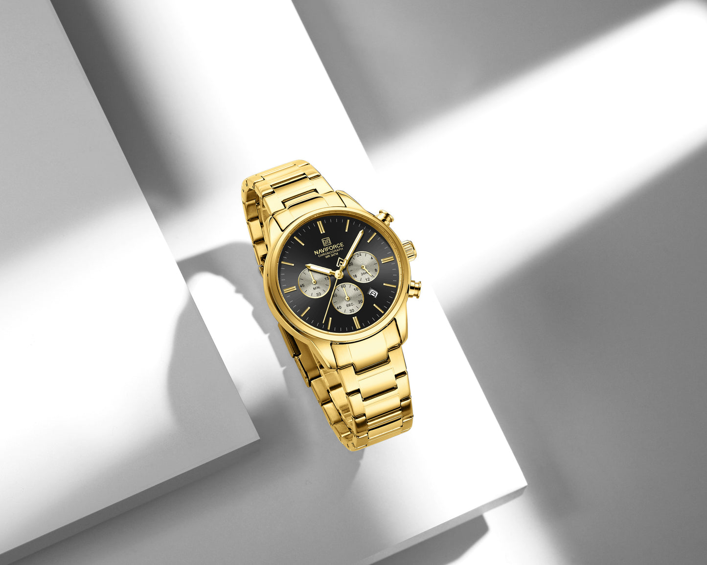 Reloj Naviforce Hombre Dorado NF8076-DONE