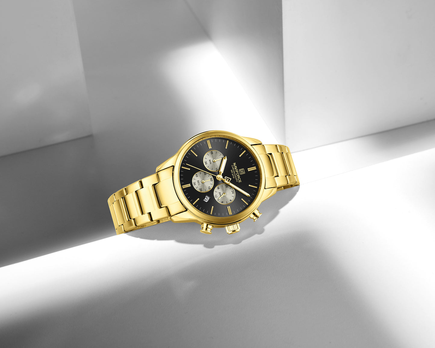 Reloj Naviforce Hombre Dorado NF8076-DONE