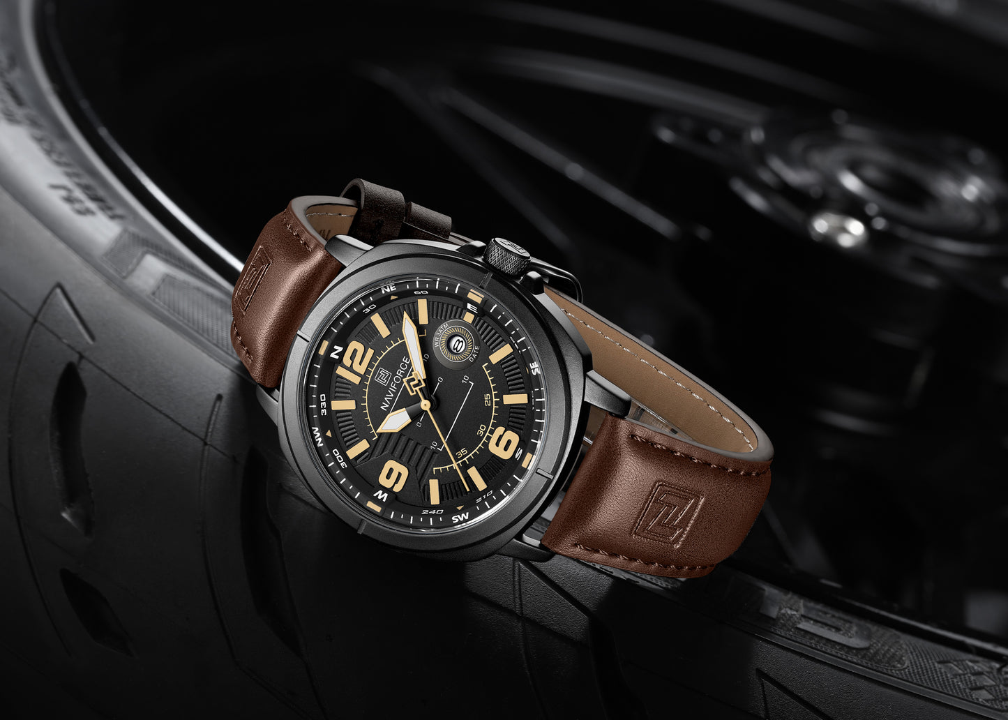Reloj Naviforce Hombre Marrón NF8078-MANEAM