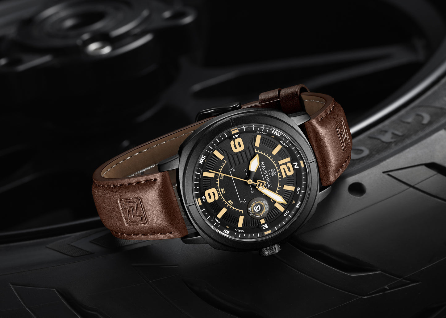 Reloj Naviforce Hombre Marrón NF8078-MANEAM