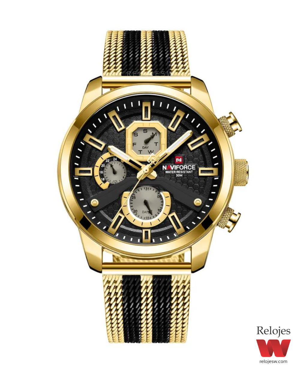Reloj Naviforce Hombre NF9211S Dorado Negro